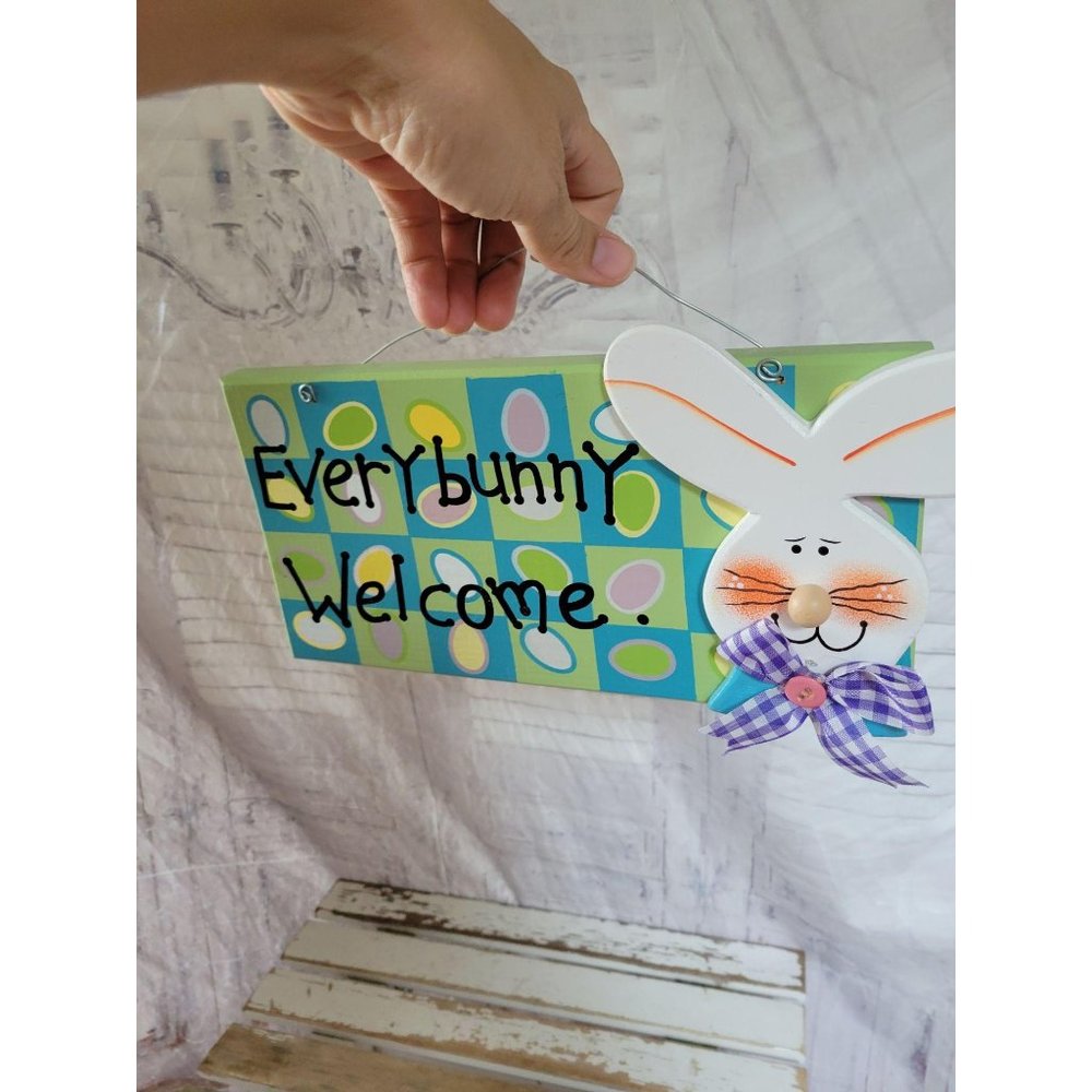 Easter Bunny hanging spring home decor